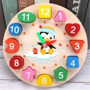 Horloge d'apprentissage multicolore
