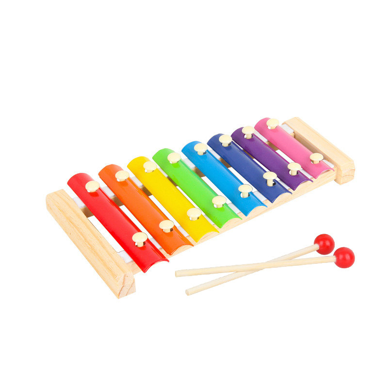 Xylophone enfant, bois & métal, bel instrument-jouet. Livré 24/48h