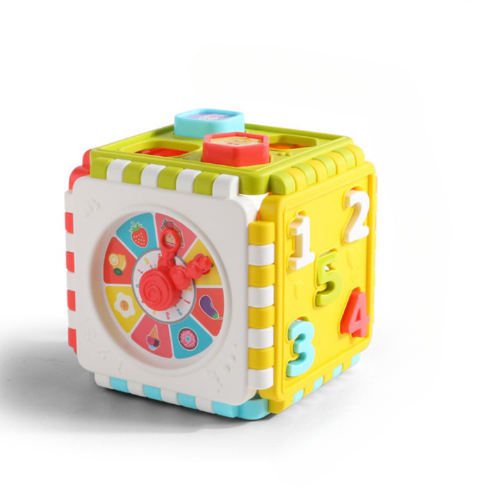Jouet pour bébé de 12 mois, puzzle en forme de cube, pour apprendre de nombreuses choses, comme compter, les couleurs, les formes
