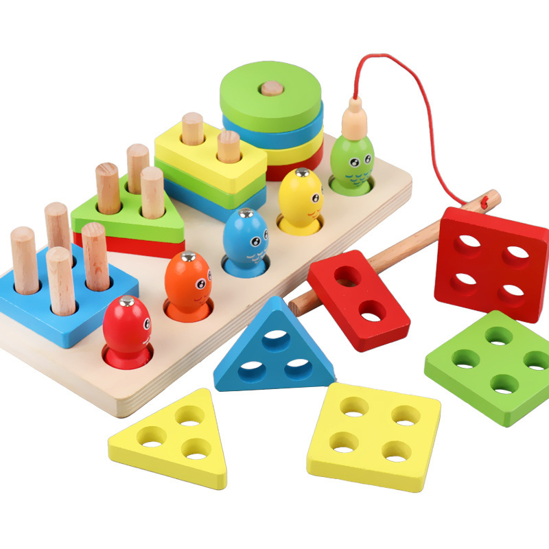 Tableau d'activité puzzle en bois pour bébé