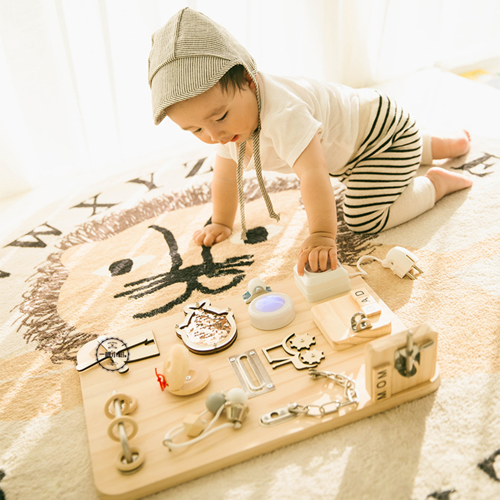 Planche Montessori d'activités pour enfant - Un petit génie