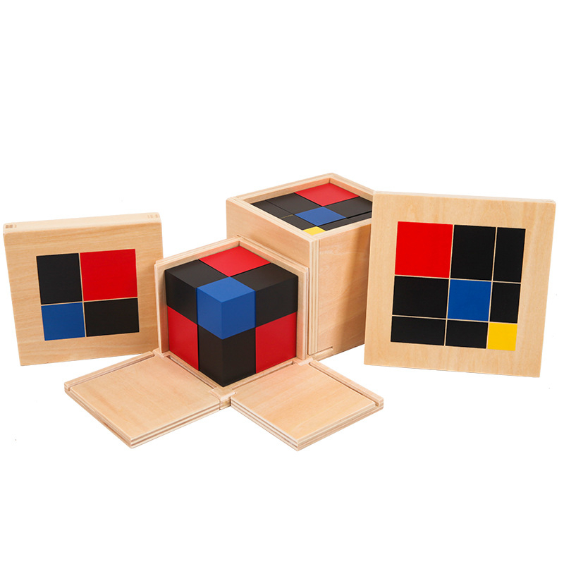 Cube montessori binomial arithmétique