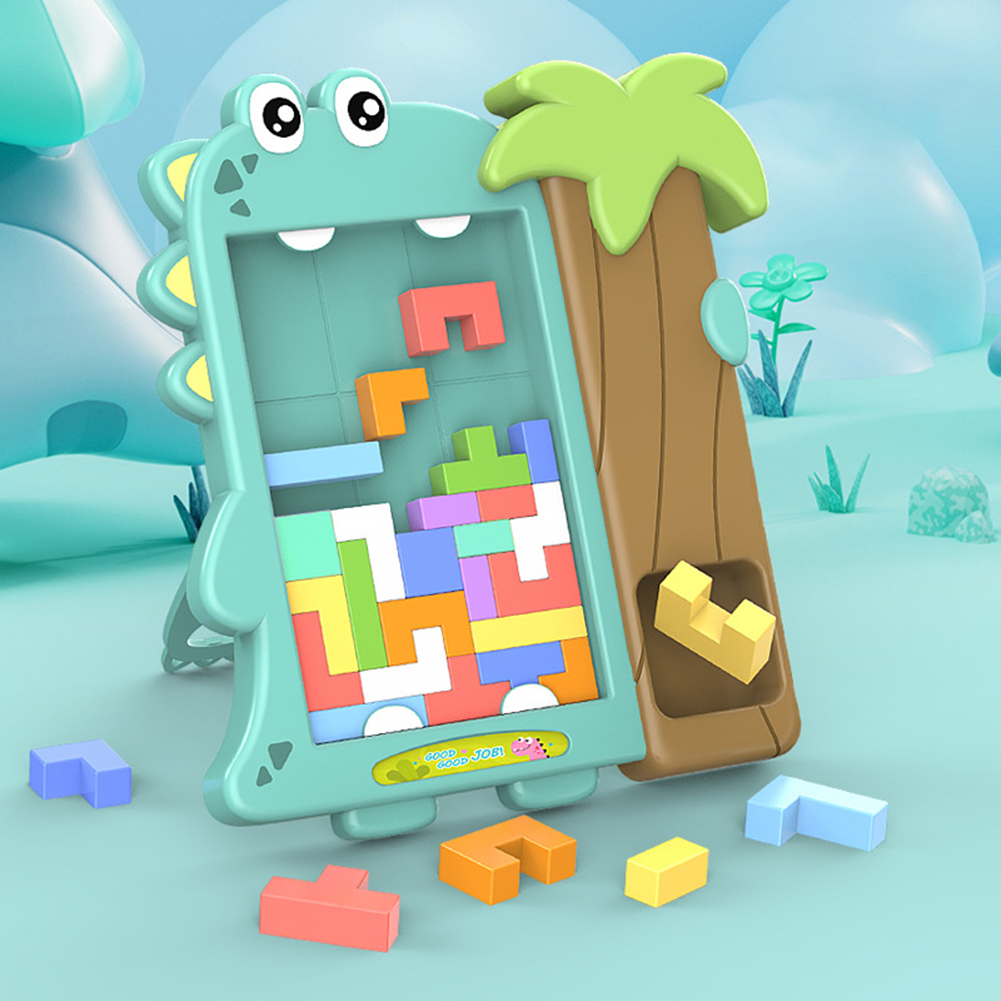 Jeux tetris sur support unique en forme de dinosaure pour enfant - Un petit  génie