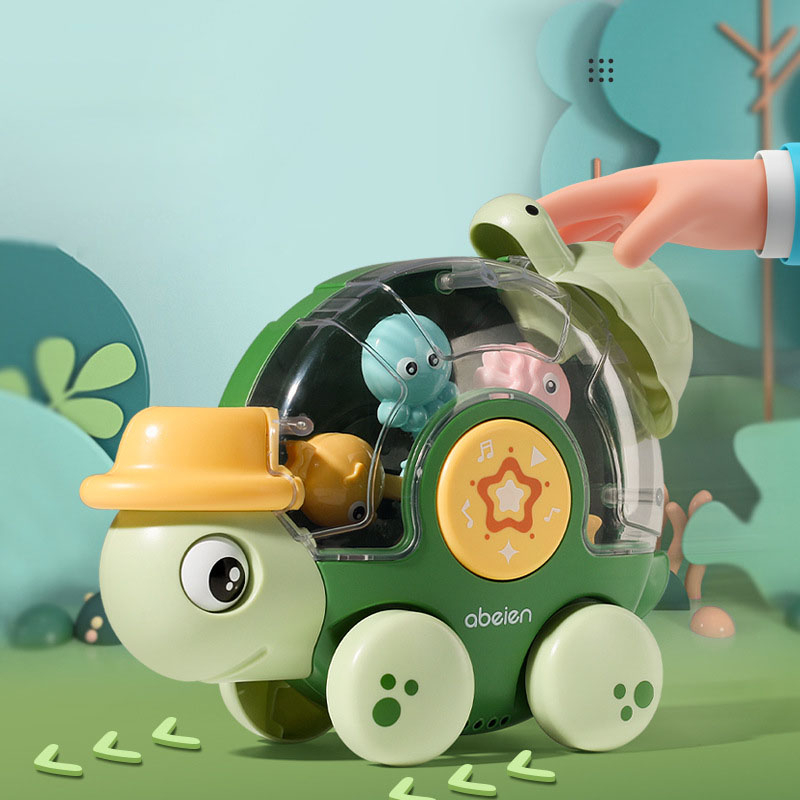 Jouet pour bébé, en forme de tortue avec un téléphone musical - Un petit  génie