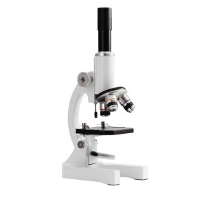 Microscope enfant zoom 2400x en métal sur fond blanc